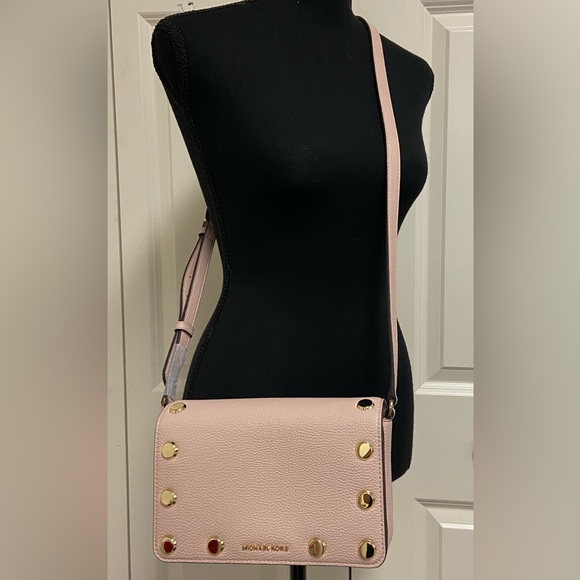 MICHAEL Michael Kors Handbags - Michael Kors - Small Holly Studded Flap Crossbody (NWT)